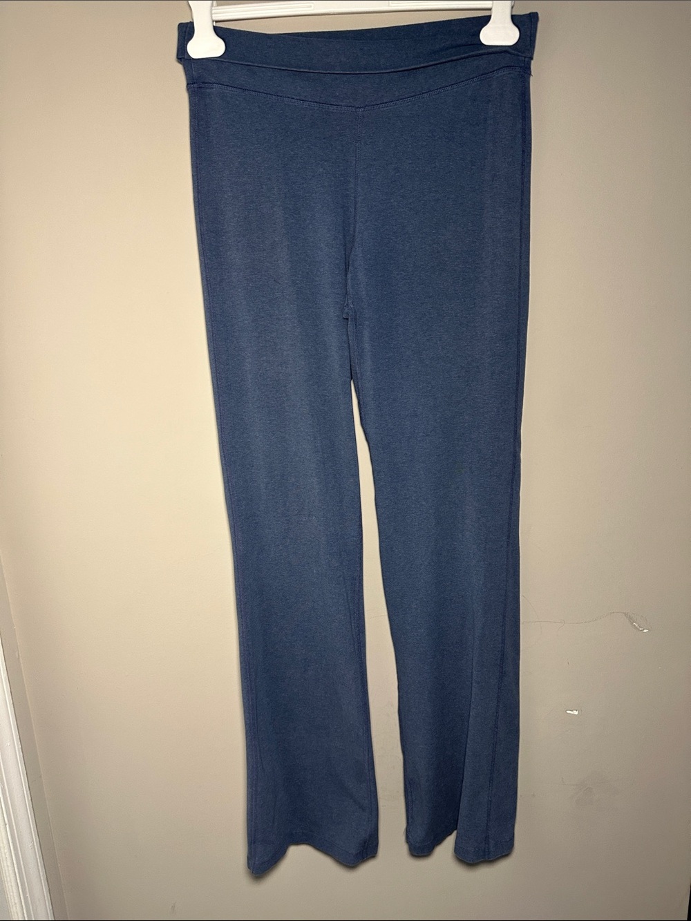 Patagonia blue fold over yoga pants